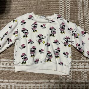 Zara Disney Minnie Mouse Sweatshirt 4-5T- Excellent Condition